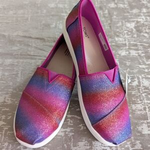 TOMS Kids Alpargata Multicolor Slip-On Shoes NWT